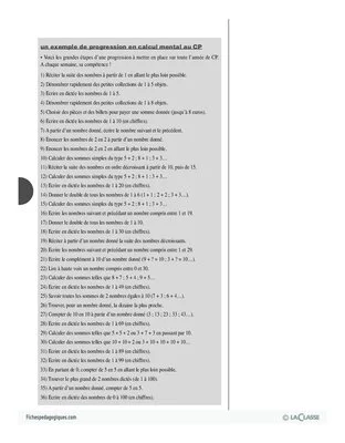 Nombres et calcul au cycle 2 (6) / Le calcul mental au CP
