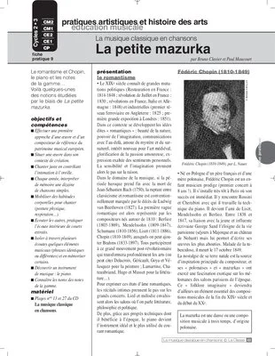 Musique classique en chansons (9) / La petite mazurka