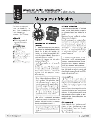 Masques africains