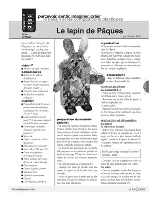 Le lapin de Pâques