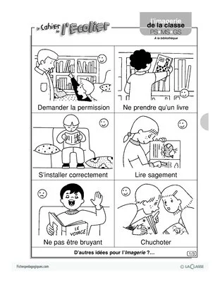 A la bibliothèque (Imagerie)